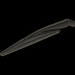 Plastic Wiper arm & Blade Set - 12€³, Exact Fit, CCL - RBA-740