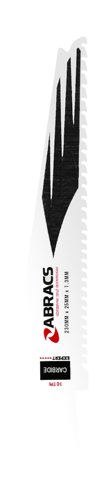 Abracs Carbide Recip Saw Blade 230x25x1.3mm 45T - Pack of 1, RBCT23045