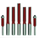 Abracs 1/4" Straight/Plunge Router Cutter 6.0 x 25.4mm - Pack of 1, RCSP5