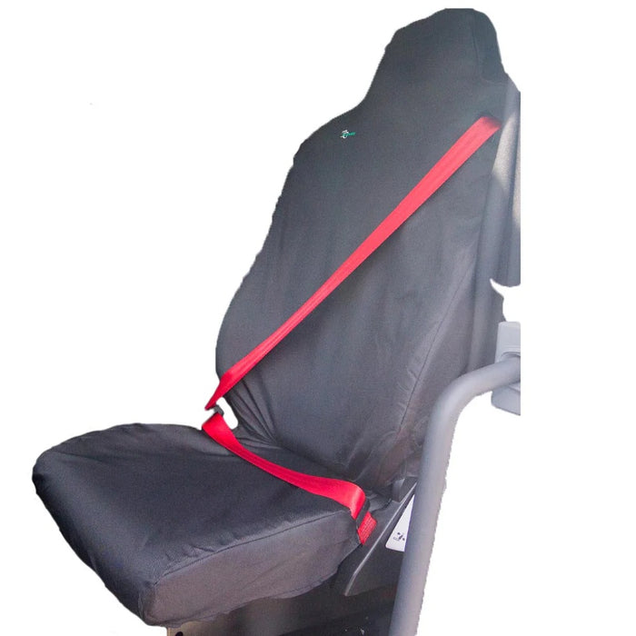 Seat Cover For Renault Truck T Range, C Range, K Range - Passenger Seat with Fixed Headrest, Town & Country - REN02BLK