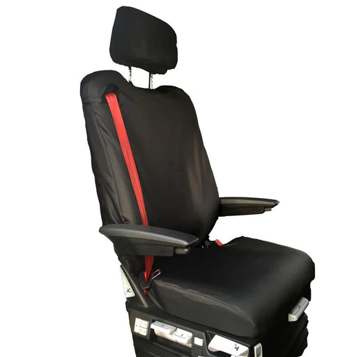 Seat Cover For Renault Truck T Range, C Range, K Range - Driver Seat with Adjustable Headrest, Town & Country - REN05BLK