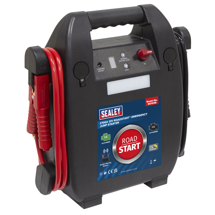 Sealey RS103B RoadStart® Emergency Jump Starter 12V 5L 8-Cylinder - Ex-Showroom, Grade B, 6 Months Warranty