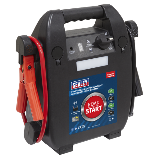 Sealey RS105B RoadStart® Emergency Jump Starter 12/24V 6L 8-Cylinder