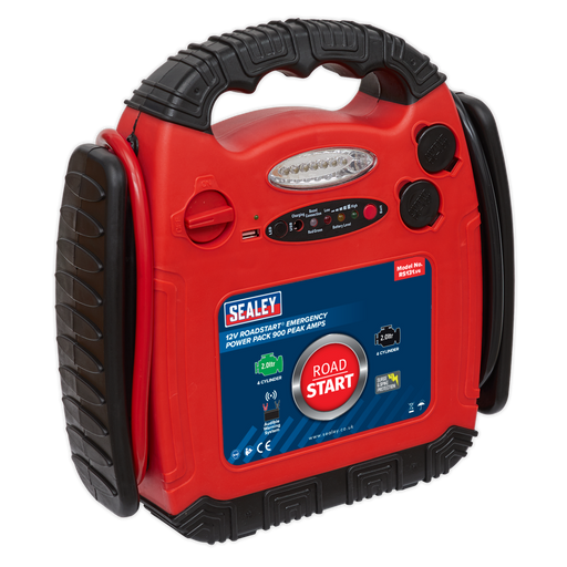Sealey RS131 RoadStart® Emergency Power Pack 12V 900 Peak Amps