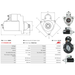 Starter Motor for MAGNETI, Ref - 063521250310