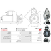Starter Motor Fits Mercedes-Benz Model 124 Saloon (W1) 1.5