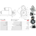 Starter Motor Fits Mazda Model 2 (DY) 1.2 (DY3W)