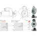 Starter Motor for Ref - 10439593