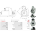 Starter Motor Fits Holder Model C9.78H Tool Carrier 4.1