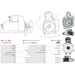 Starter Motor Fits Belarus Model Series 100 920.4 2.2 Td4 4x4 (L