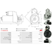 Starter Motor for BOSCH, Ref - 0001109019
