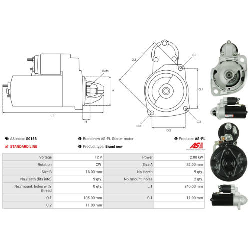 Starter Motor Fits Belarus Model Series 100 310.4M