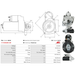 Starter Motor Fits Fiat Model DUCATO Bus (230_) 2.5 TDI 4x4