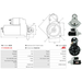 Starter Motor for BOSCH, Ref - 0001115045