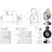 Starter Motor Fits Peugeot Model J5 Bus (280P) 2.5 DT