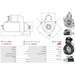 Starter Motor Fits Seat Model ALTEA (5P1) 2.0 TDI