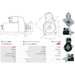 Starter Motor Fits Chevrolet Model AVEO Hatchback (T300) 1.4