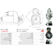 Starter Motor Fits Piaggio Model PORTER Platform/Chassis 1.4 D