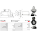 Starter Motor Fits Ford Model TRANSIT Bus (FD_ _, FB__, FS__) 1.4 D-4D (NLP90_)
