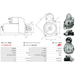 Starter Motor Fits Mercruiser Model 40280002D EJ 170