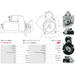 Starter Motor Fits Opel Model ASTRA J Estate Van (P10) 2.0 CDTi (35)