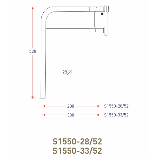 MirrorMount FlexArm, Ashtree - S1550-33/52