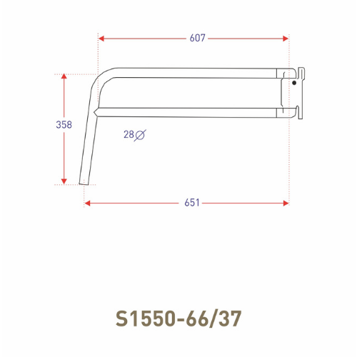 Ashtree MirrorMount FlexArm, S1550-66/37