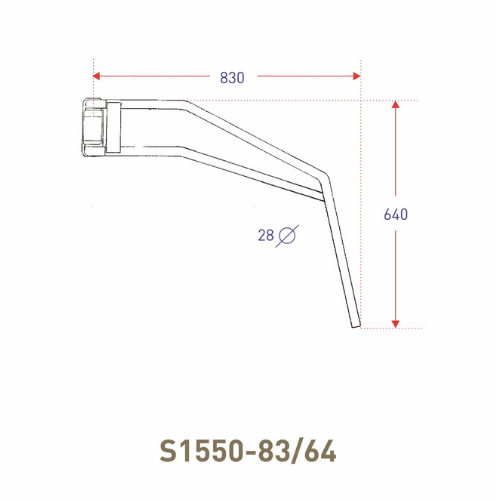Ashtree MirrorMount FlexArm, S1550-83/64