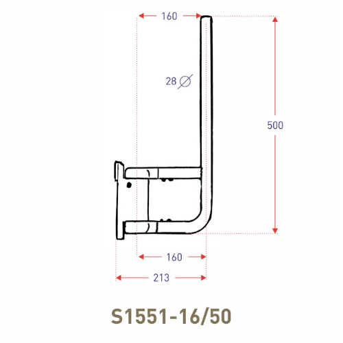 MirrorMount FlexArm, Ashtree S1551-16/50