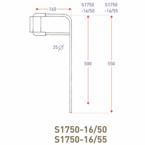MirrorMount FlexArm, Ashtree S1750-16/55