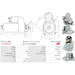 Starter Motor Fits Vauxhall Model Astra MK IV 1.7 CDTi 16V