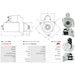 Starter Motor Fits Nissan Model ATLEON 110.35