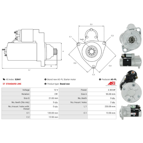 Starter Motor Fits Komatsu Model D21A RE-DEJN