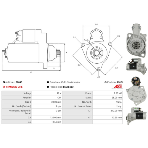 Starter Motor for Ref - 129685-77011