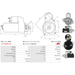Starter Motor Fits Daewoo Model KALOS (KLAS) 1.4