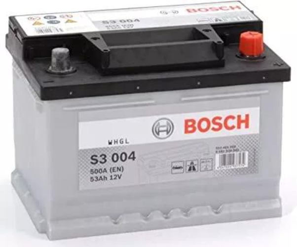 S3 004 Bosch Car Battery 12V 53Ah Type 065 - 553401050, 3 Years Warranty
