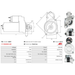 Starter Motor Fits Nissan Model KUBISTAR Van (X76) 1.2