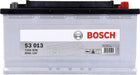 S3 013 Bosch Car Battery 12V 90Ah Type 019 - 590122072, 3 Years Warranty