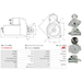 Starter Motor Fits Citroën Model NEMO MPV 1.3 HDi 75