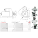 Starter Motor Fits Peugeot Model 107 (PM_, PN_) 1