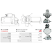 Starter Motor for MAGNETI, Ref - MSN8101