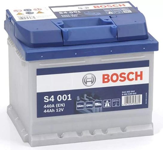 S4 001 Bosch Car Battery 12V 44Ah Type 063 - 544402044, 4 Years Warranty
