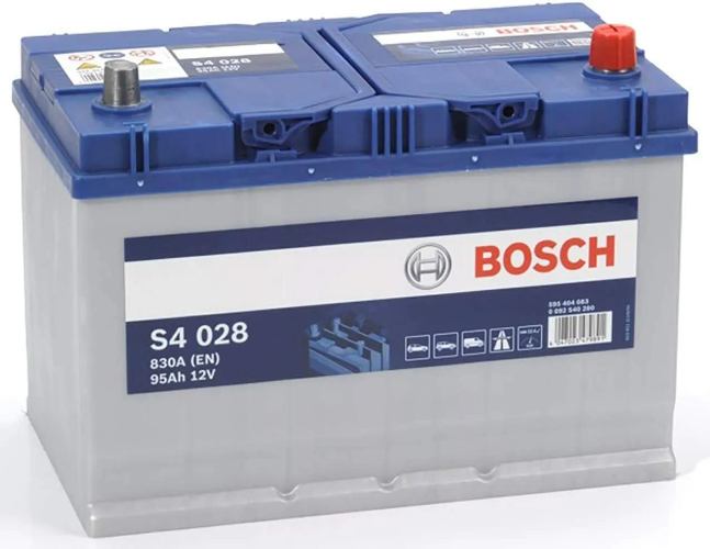 S4 028 Bosch Car Battery 12V 95Ah Type 249 - 595404083, 4 Years Warranty