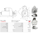 Starter Motor Fits Basak Model 2000 Series 2090 1104