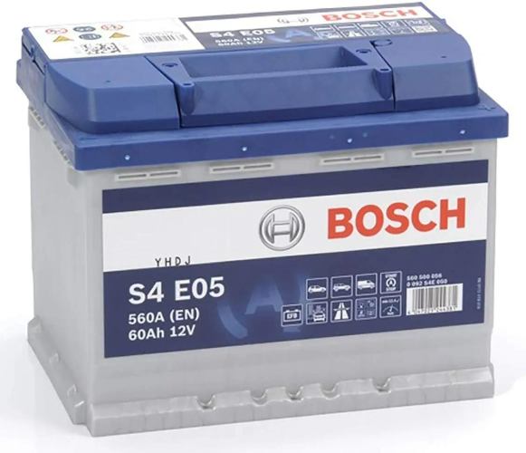 S4 E05 Bosch Car Battery 12V 60Ah Type 027 EFB - 560500064, 3 Years Warranty