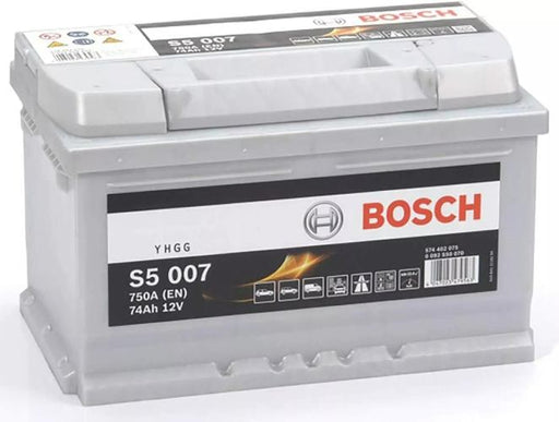 S5 007 Bosch Car Battery 12V 74Ah Type 100 - 574402075, 5 Years Warranty