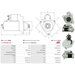 Starter Motor Fits Hyster Model H80 3.3