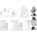 Starter Motor Fits Proton Model PERSONA 400 (C9_S) 420 GLS D 2.5