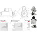 Starter Motor for MITSUBISHI, Ref - M002T85871