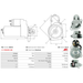 Starter Motor for BOSCH, Ref - 0986012831